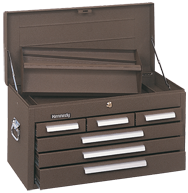 266 6-Drawer Mechanic's Chest - Model No.266B Brown 14.75H x 12D x 26.13''W - All Tool & Supply