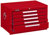 5-Drawer Mechanic's Chest w/ball bearing drawer slides - Model No.2805XR Red 16.63H x 20D x 29''W - All Tool & Supply