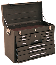 Journeyman 11-Drawer Chest - Model No.3611B Brown 18-7/8H x 12-1/8D x 26.75''W - All Tool & Supply