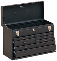 7-Drawer Apprentice Machinists' Chest - Model No.520B Brown 13.63H x 8.5D x 20.13''W - All Tool & Supply