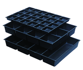 One-Piece ABS Drawer Divider Insert - 12 Compartments - For Use With Any 27" Roller Cabinet w/4" Drawers - All Tool & Supply