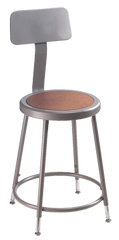 19" - 27" Adjustable Stool With Backrest - All Tool & Supply