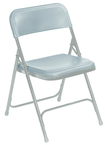 Plastic Folding Chair - Plastic Seat/Back Steel Frame - Grey - All Tool & Supply