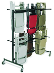 Double Tier Storage Rack Dolly Chairs-9-gauge Steel Frame - All Tool & Supply