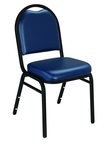 Dome Stack Chair - 7/8" Square-Tube 18-Gauge Steel Frame, 5/8" Underseat H-braces - All Tool & Supply