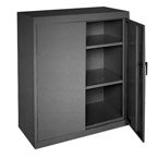 46 x 24 x 42" (Black) - Counter Height Cabinet with Doors - All Tool & Supply