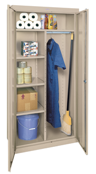 46 x 24 x 72" (Tropic Sand) - Combination Storage Cabinet with Doors - All Tool & Supply