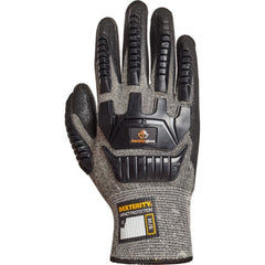 Comfortable, cut resistant gloves with back of hand protection