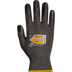 Static-blocking gloves with a soft, tactile feel and a strong grip