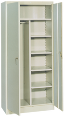 36 x 24 x 78'' (Dove Gray or Putty) - Combo Wardrobe/Storage Cabinet - All Tool & Supply