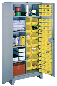 36 x 21 x 82'' (64 Bins Included) - Bin Storage Cabinet - All Tool & Supply