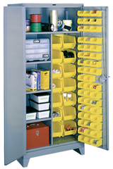 36 x 21 x 82'' (64 Bins Included) - Bin Storage Cabinet - All Tool & Supply