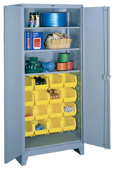 36 x 21 x 82'' (16 Bins Included) - Bin Storage Cabinet - All Tool & Supply