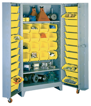 38 x 28 x 76'' (40 Bins Included) - Bin Storage Cabinet - All Tool & Supply