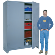 60 x 24 x 78'' (Dove Gray or Putty) - Full Height Wide Storage Cabinet - All Tool & Supply