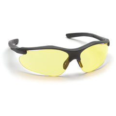 Safety Glasses - Amber Lens, Black Frame Fortress Style - All Tool & Supply