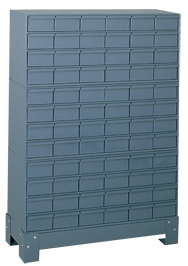 48-1/8 x 12-1/4 x 34-1/8'' (72 Compartments) - Steel Modular Parts Cabinet - All Tool & Supply