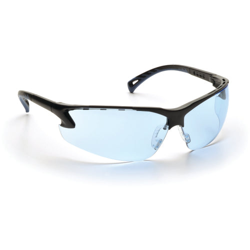 Safety Glasses - Black Frame, Infinity Blue Lens - All Tool & Supply