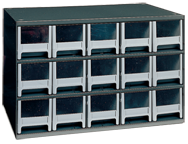 11 x 11 x 17'' (15 Compartments) - Steel Modular Parts Cabinet - All Tool & Supply