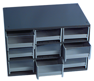 11 x 11 x 17'' (9 Compartments) - Steel Modular Parts Cabinet - All Tool & Supply