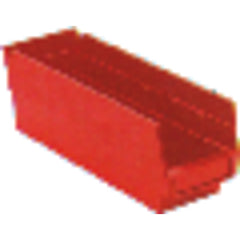 4 1/8″ × 11 5/8″ × 4″ - Red Economy Shelf Bin - All Tool & Supply