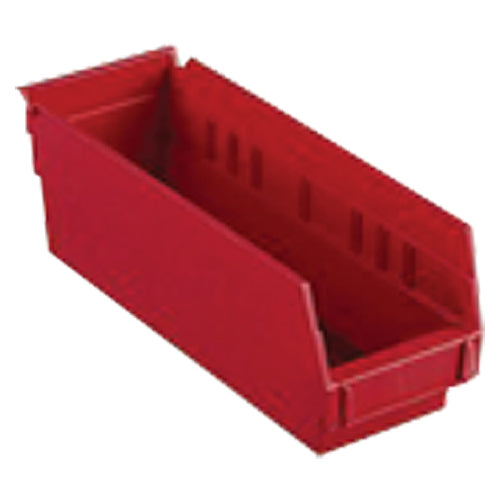 4 1/8″ × 17 7/8″ × 4″ - Red Economy Shelf Bin - All Tool & Supply