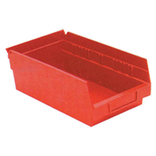 6 5/8″ × 11 5/8″ × 4″ - Red Economy Shelf Bin - All Tool & Supply