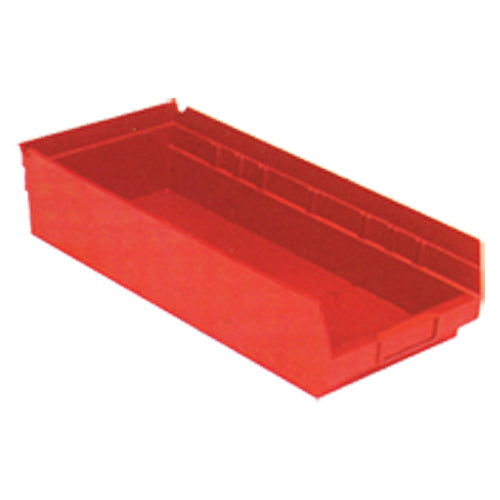 8 3/8″ × 17 7/8″ × 4″ - Red Economy Shelf Bin - All Tool & Supply