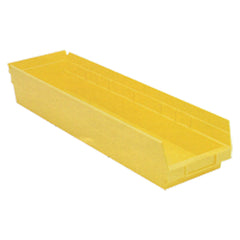 6 5/8″ × 23 5/8″ × 4″ - Yellow Economy Shelf Bin - All Tool & Supply