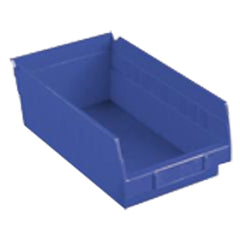 11 1/8″ × 11 5/8″ × 4″ - Blue Economy Shelf Bin - All Tool & Supply