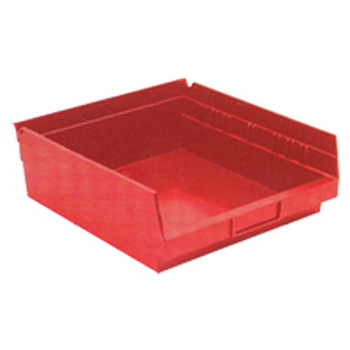 11 1/8″ × 11 5/8″ × 4″ - Red Economy Shelf Bin - All Tool & Supply