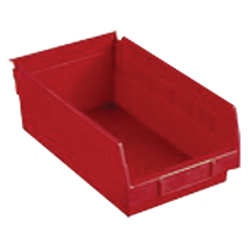 11 1/8″ × 17 7/8″ × 4″ - Red Economy Shelf Bin - All Tool & Supply