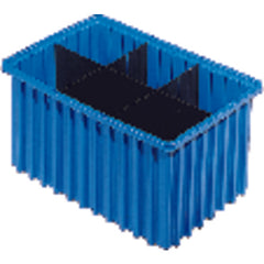 9 1/8″ × 6 1/2″ × 4 5/8″ - Blue - Akro Grid Stackable Containers - All Tool & Supply