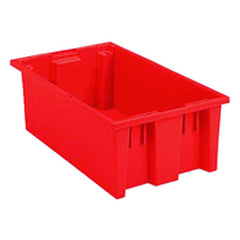 18″ × 11″ × 6″ - Red - Nest Stack Tote Box - All Tool & Supply