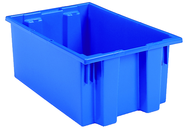 19-1/2 x 15-1/2 x 10'' - Blue Nest-Stack-Tote Box - All Tool & Supply