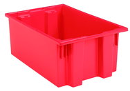 19-1/2 x 15-1/2 x 10'' - Red Nest-Stack-Tote Box - All Tool & Supply