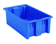 19-1/2 x 13-1/2 x 8'' - Blue Nest-Stack-Tote Box - All Tool & Supply