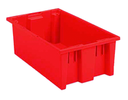 19-1/2 x 13-1/2 x 8'' - Red Nest-Stack-Tote Box - All Tool & Supply