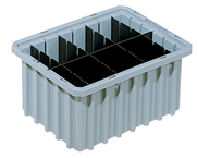 20-1/8 x 14-7/8 x 7-7/16'' - Gray Akro-Grid Stackable Containers - All Tool & Supply