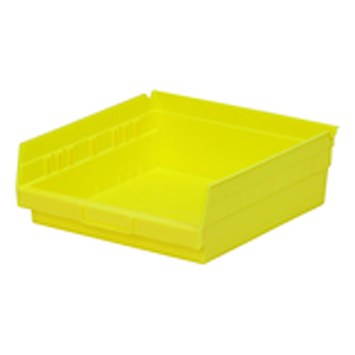 11 1/8″ × 11 5/8″ × 4″ - Yellow Economy Shelf Bin - All Tool & Supply