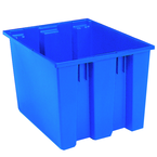 19-1/2 x 15-1/2 x 13" --Blue Nest-Stack-Tote Box - All Tool & Supply