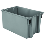 29-1/2 x 19-1/2 x 15'' - Gray Nest-Stack-Tote Box - All Tool & Supply