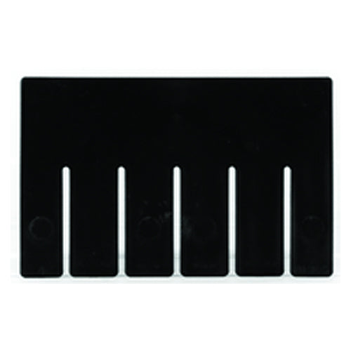 6-Pack - Black - Long Bin Dividers for use with Akro-Grid Container 33-105 - All Tool & Supply