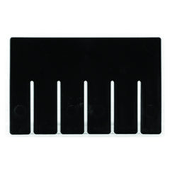 6-Pack - Black - Short Bin Dividers for use with Akro-Grid Container 33-105 - All Tool & Supply