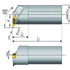 A16-SDXXR2-D20 Indexable Coolant Thru Boring Bar - All Tool & Supply