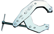 T-Handle Deep Throat Clamp - 2-1/4'' Throat Depth, 4-1/2'' Max. Opening - All Tool & Supply