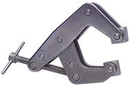 T-Handle Stainless Steel Clamp - 1-1/4'' Throat Depth, 3'' Max. Opening - All Tool & Supply