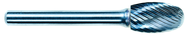 6mm EdgeHog Elliptical Carbide Bur SE-1M-D Standard Alt Diamond (Double) - All Tool & Supply