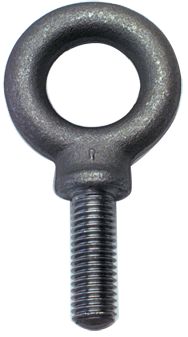 Shoulder Plain Eye Bolt - 1-3/4-5 Thread, 2-7/8'' Eye Dia. - All Tool & Supply