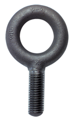 No Shoulder Plain Eye Bolt - 1-1/8-7 Thread, 2'' Eye Dia. - All Tool & Supply